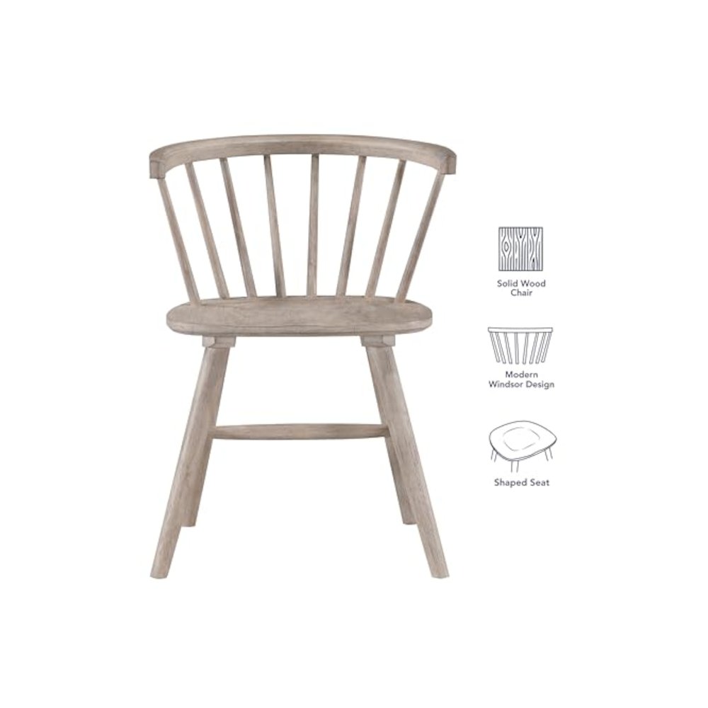 Willow Solid Wood Dining Chair, Tan. Picture 11