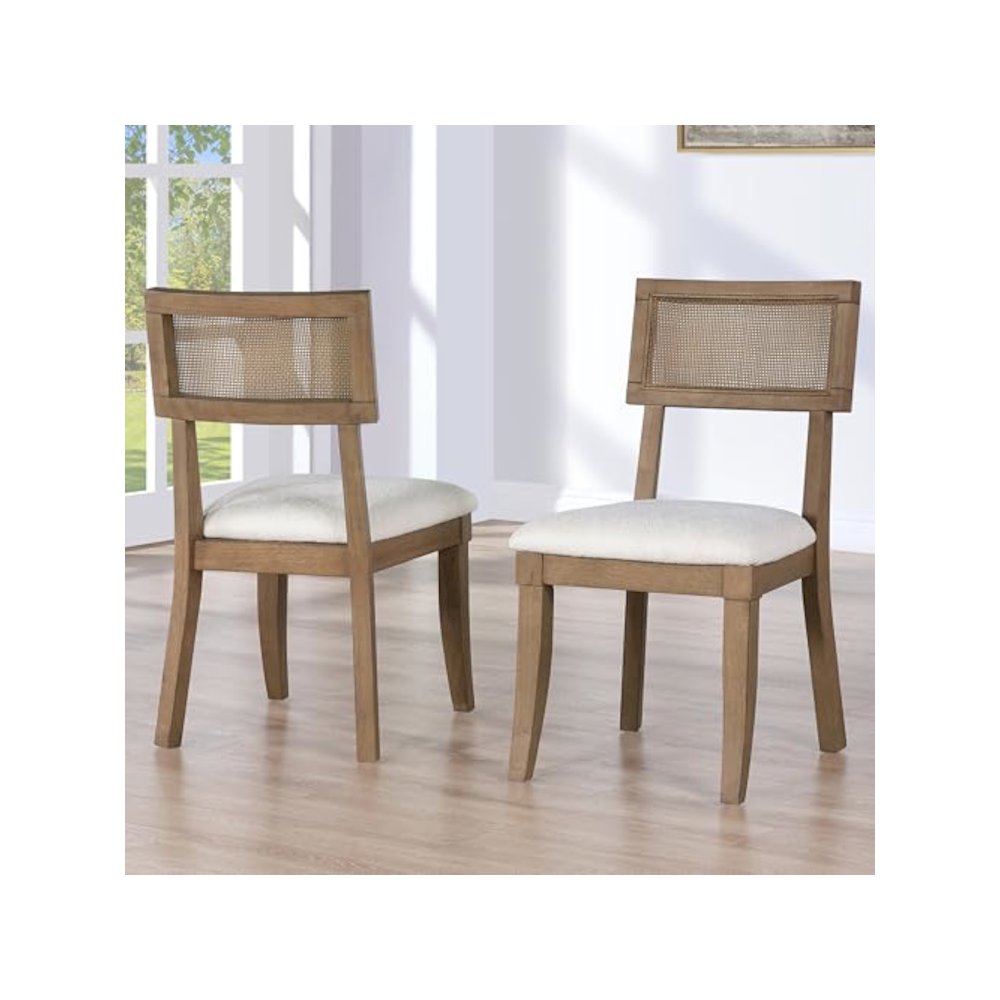 Colvin Brown Cane Side Chair. Picture 2