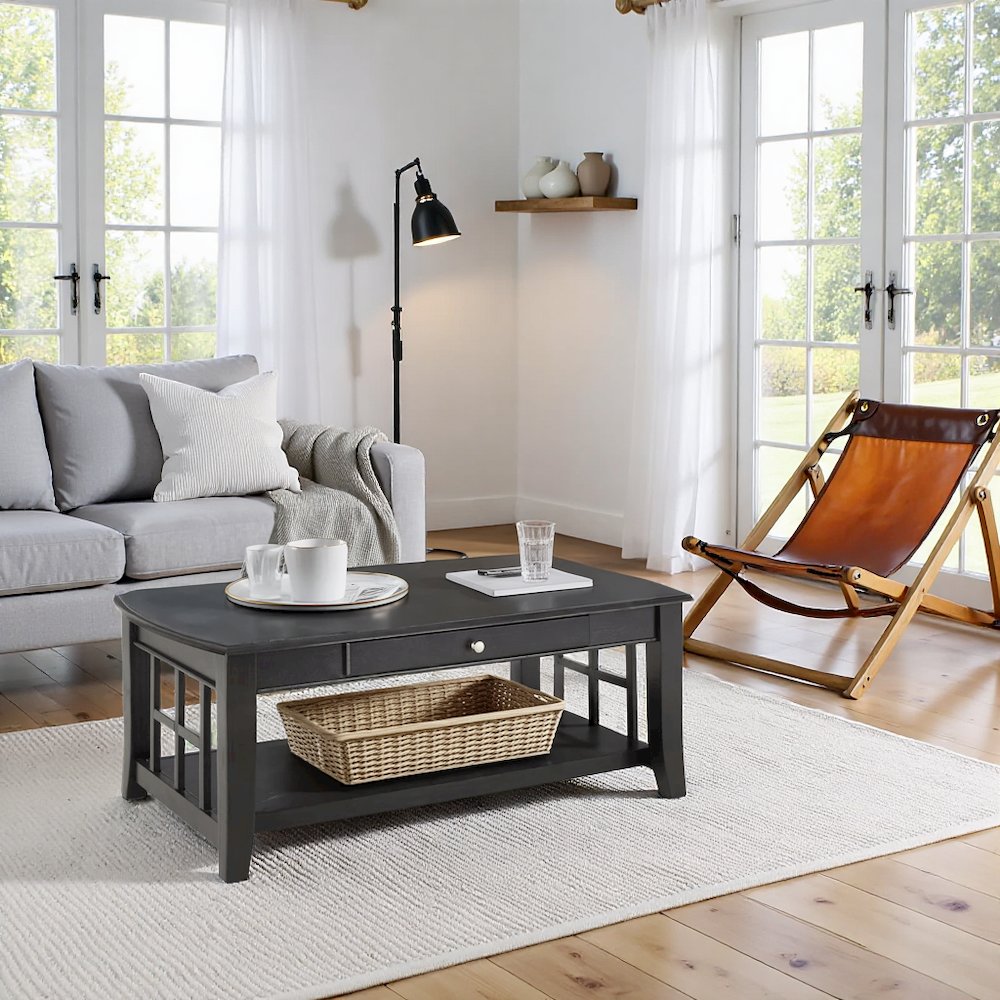 Rectangular Coffee Table Modern Wooden Table Long Coffee Tables Living Room. Picture 3