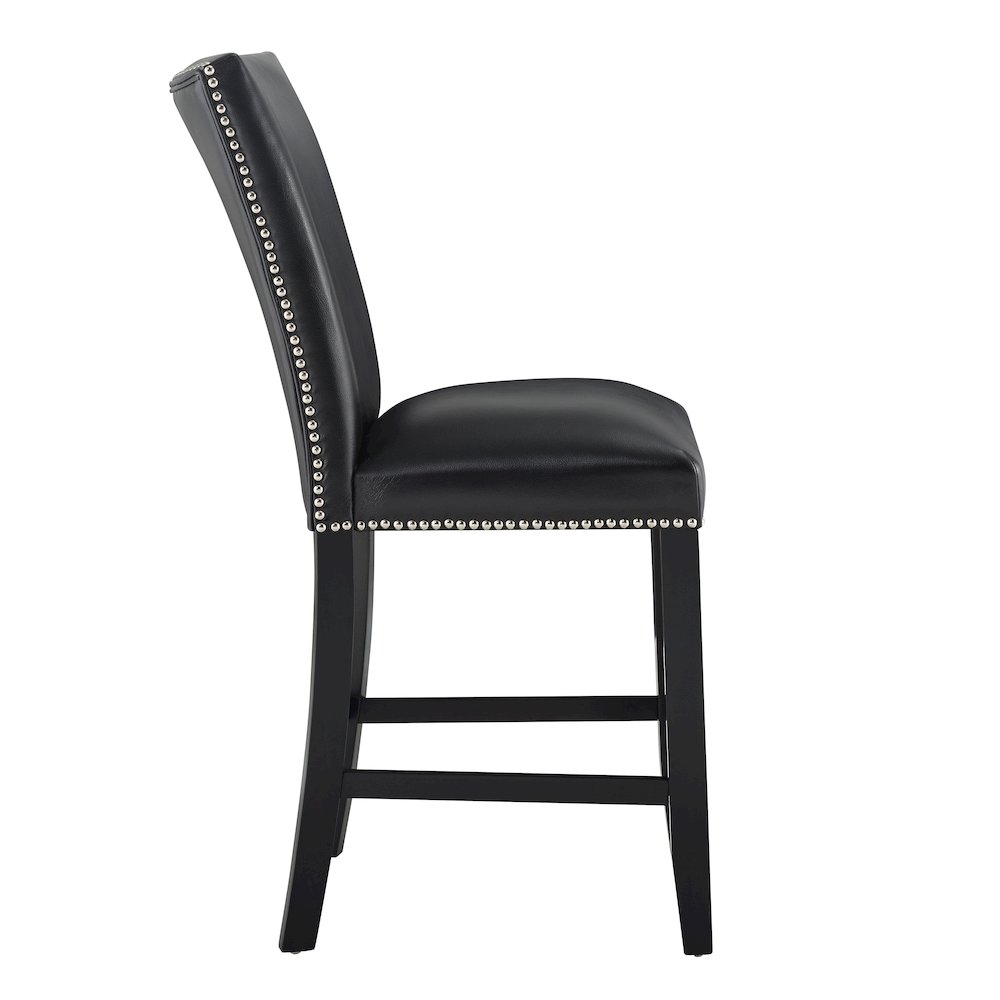 Camila Square 7PC Counter Set Black Chair. Picture 3