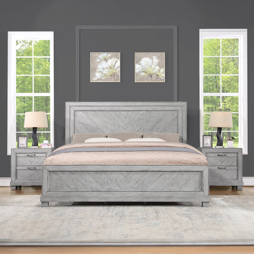 Montana King Bed, Gray. Picture 6