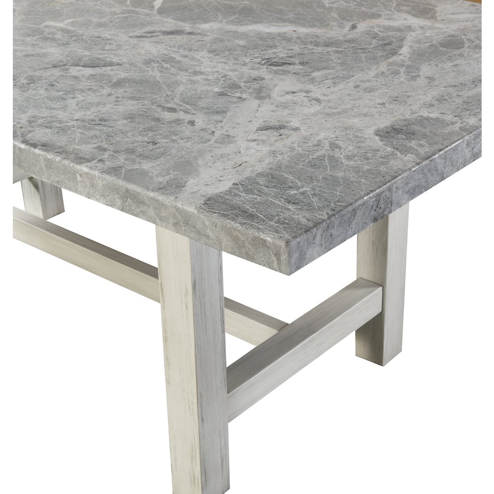 Canova Gray Marble Top Dining. Picture 5