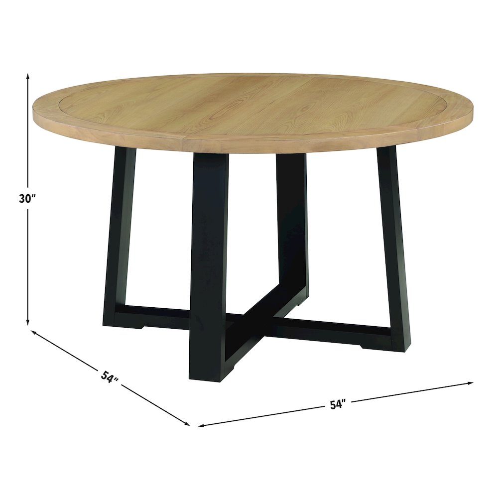 Magnolia Black Round Table. Picture 10