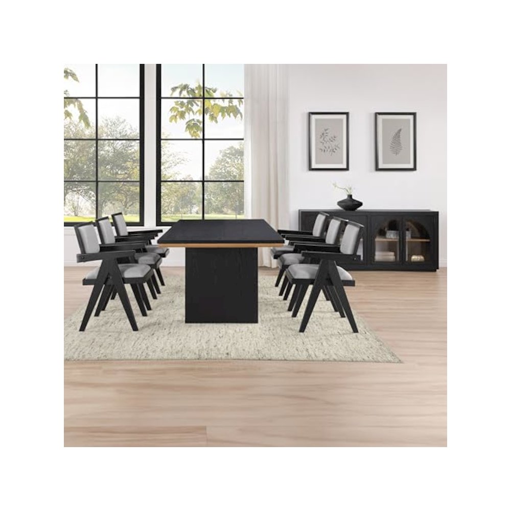 Magnolia Black Arm Chair. Picture 9