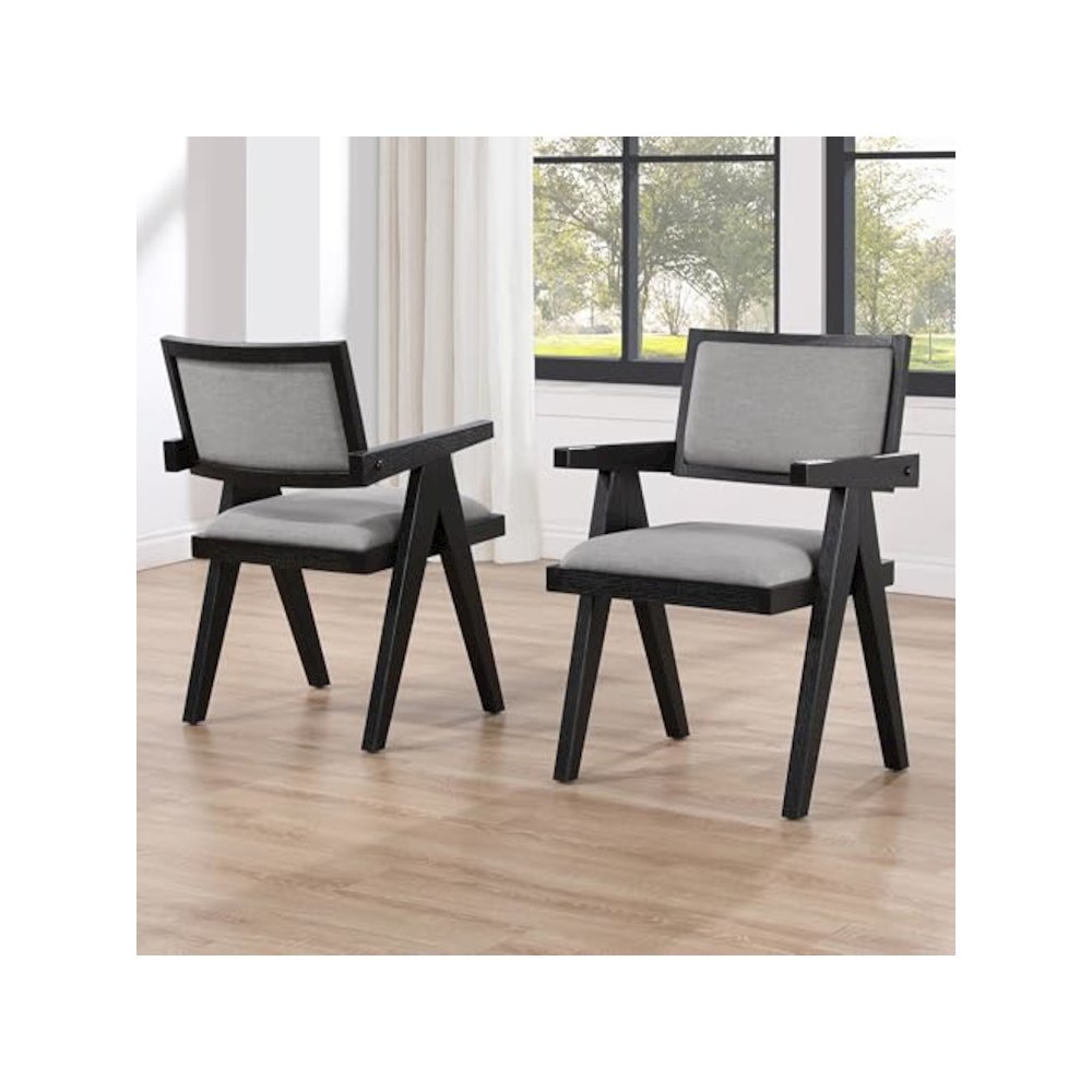 Magnolia Black Arm Chair. Picture 2