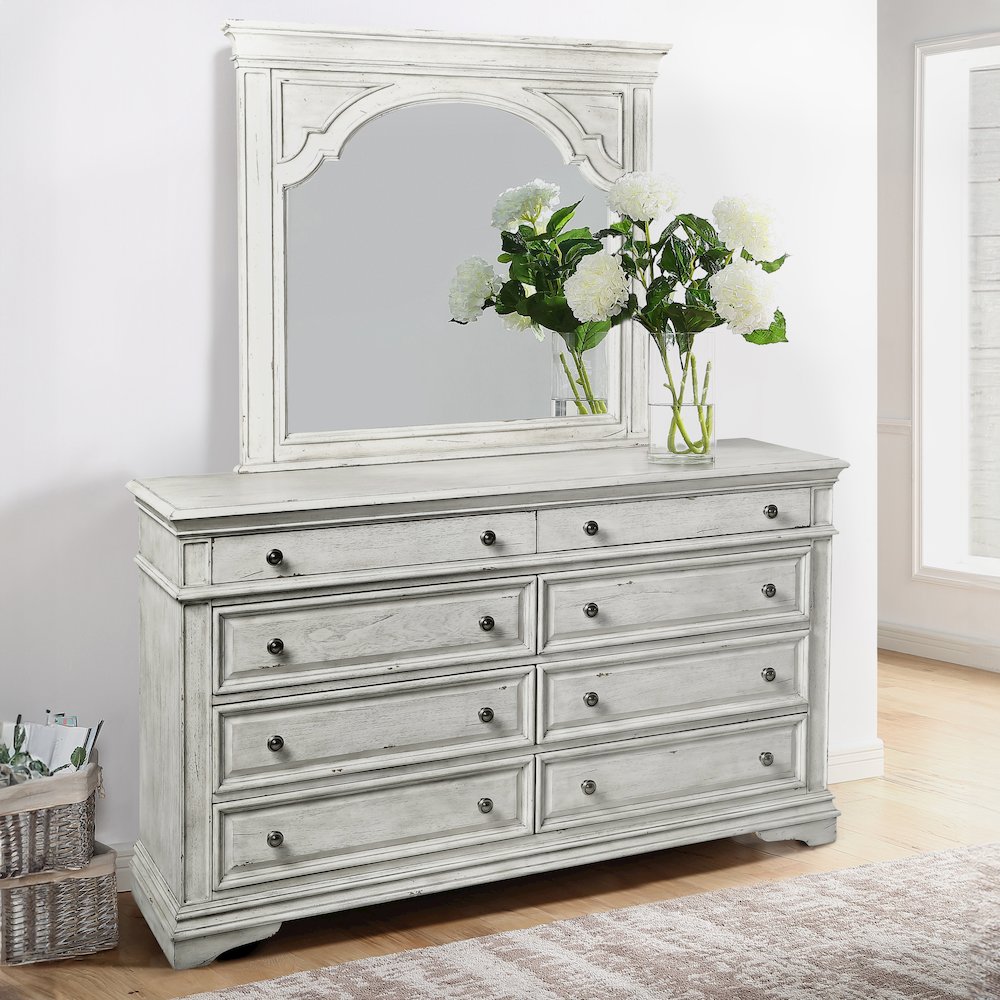 Highland Park King 4PC White. Picture 6