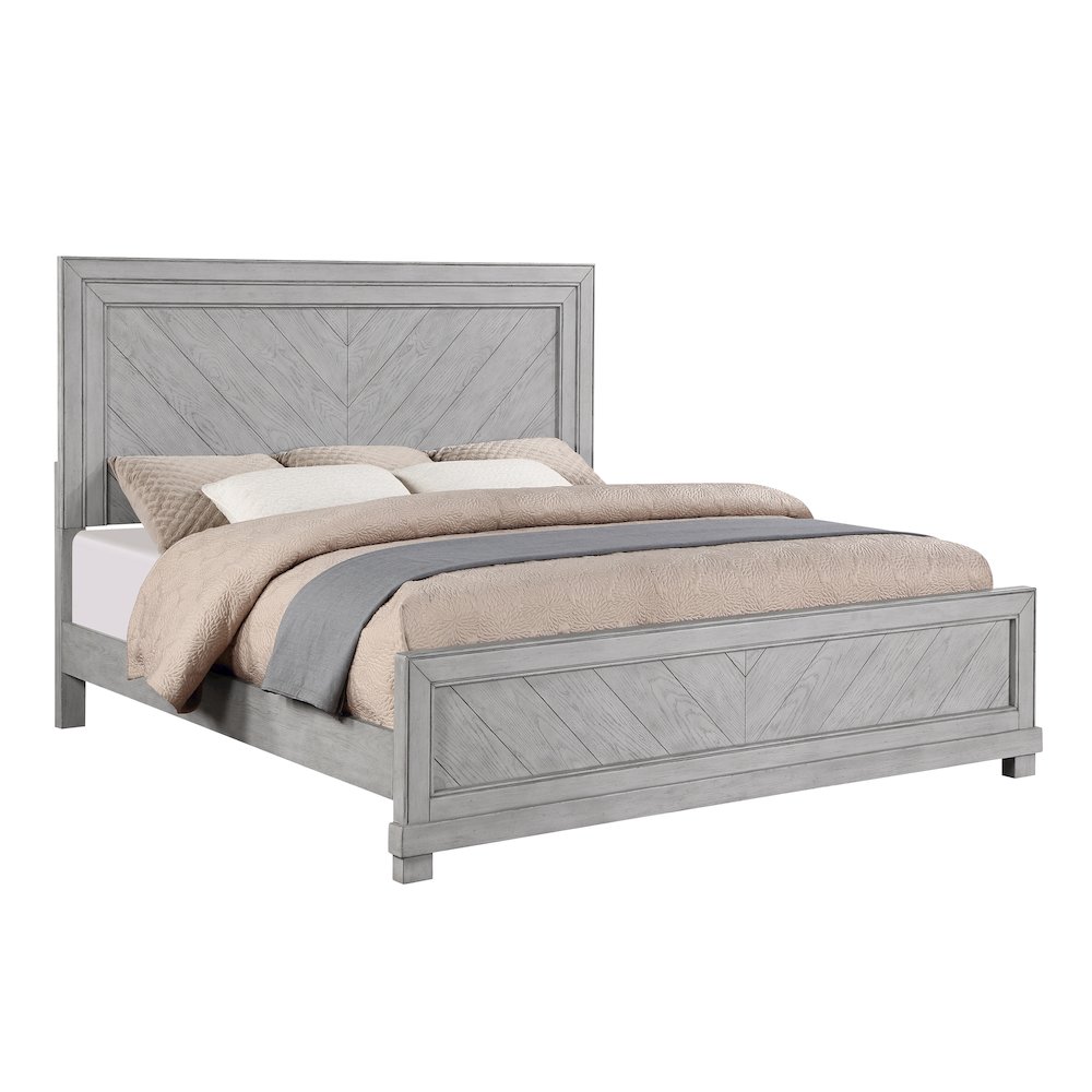 Montana Queen Bed, Gray. Picture 1