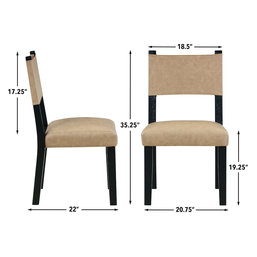 Aubrey Black 7pc Round Dining Set. Picture 12