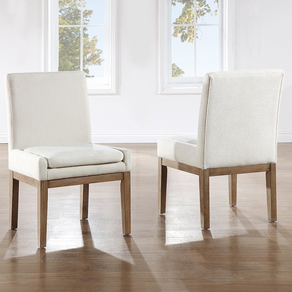 Aubrey Brown Upholstered Side Chair. Picture 4