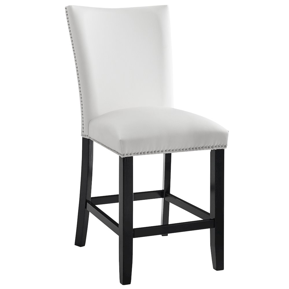 Camila White PU Counter Chair. Picture 3