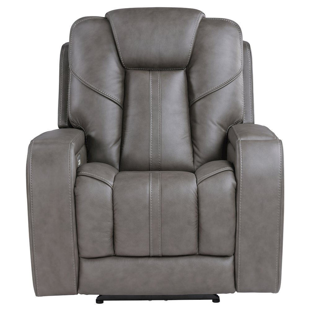 Daniel Triple Pwr Leather Theat Recliner. Picture 4