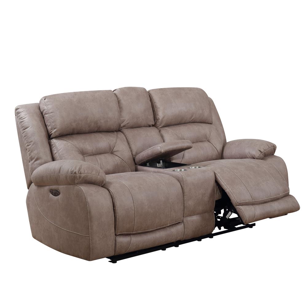 Aria Power Recliner Console - Desert Sand. Picture 3