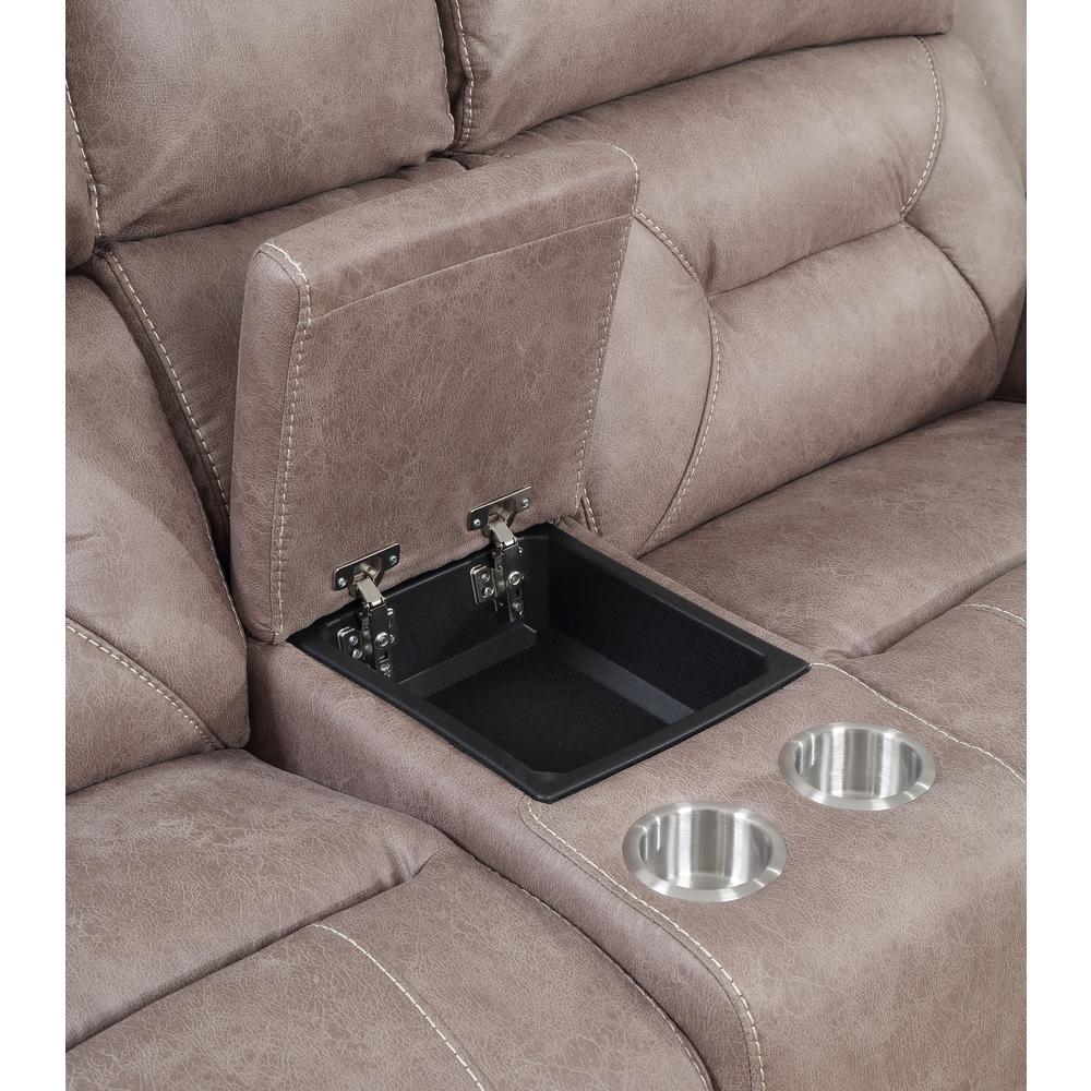 Aria Power Recliner Console - Desert Sand. Picture 4