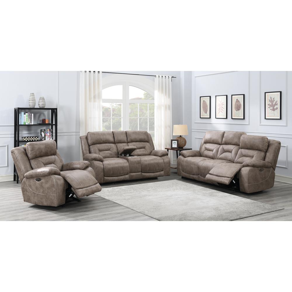 Aria Power Recliner Console - Desert Sand. Picture 6