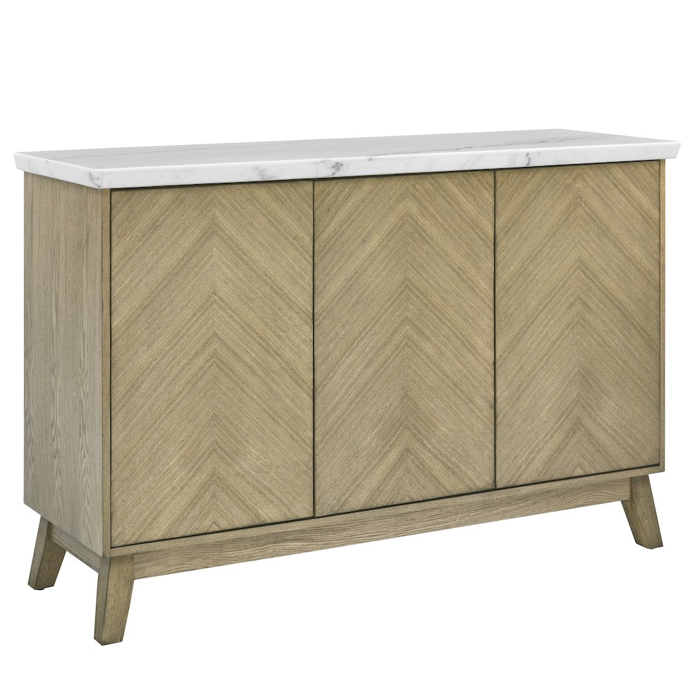 Vida White Marble Top Server. Picture 1