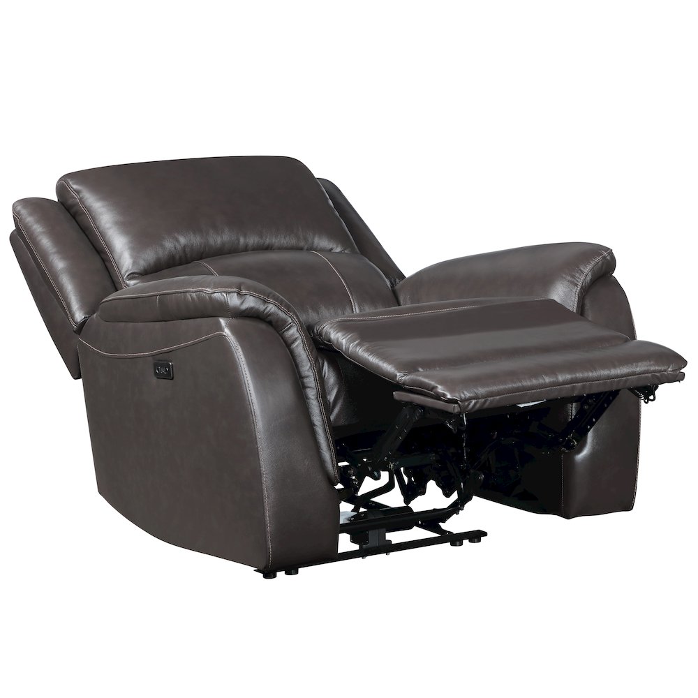 Alexandria PWR Recliner Chocolate. Picture 2