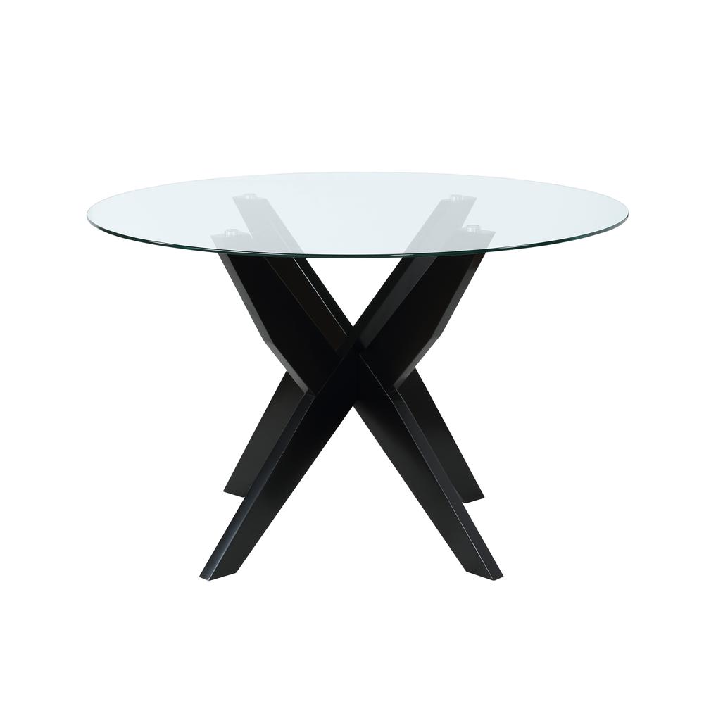 Amalie Round Dining Table - Black. Picture 1