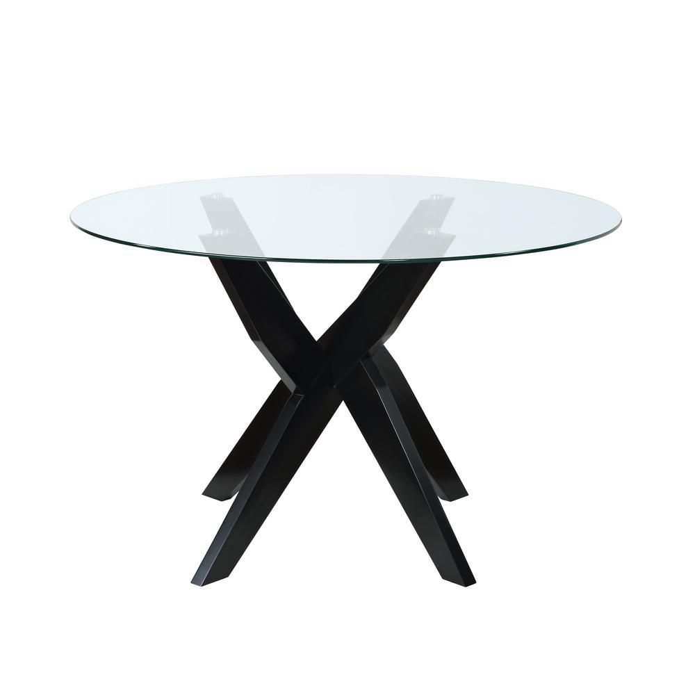 Amalie Round Dining Table - Black. Picture 2