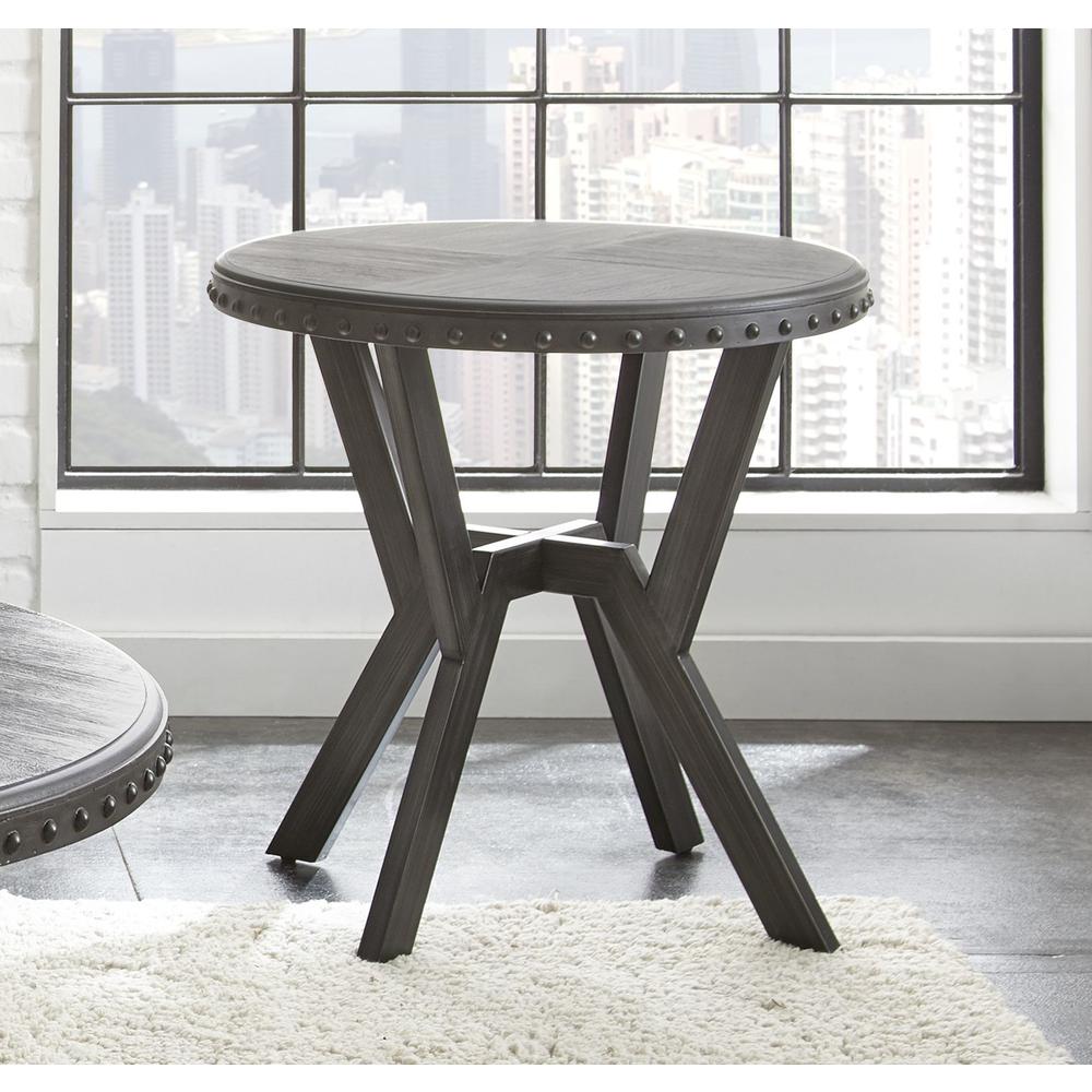 Alamo Round End Table. Picture 1