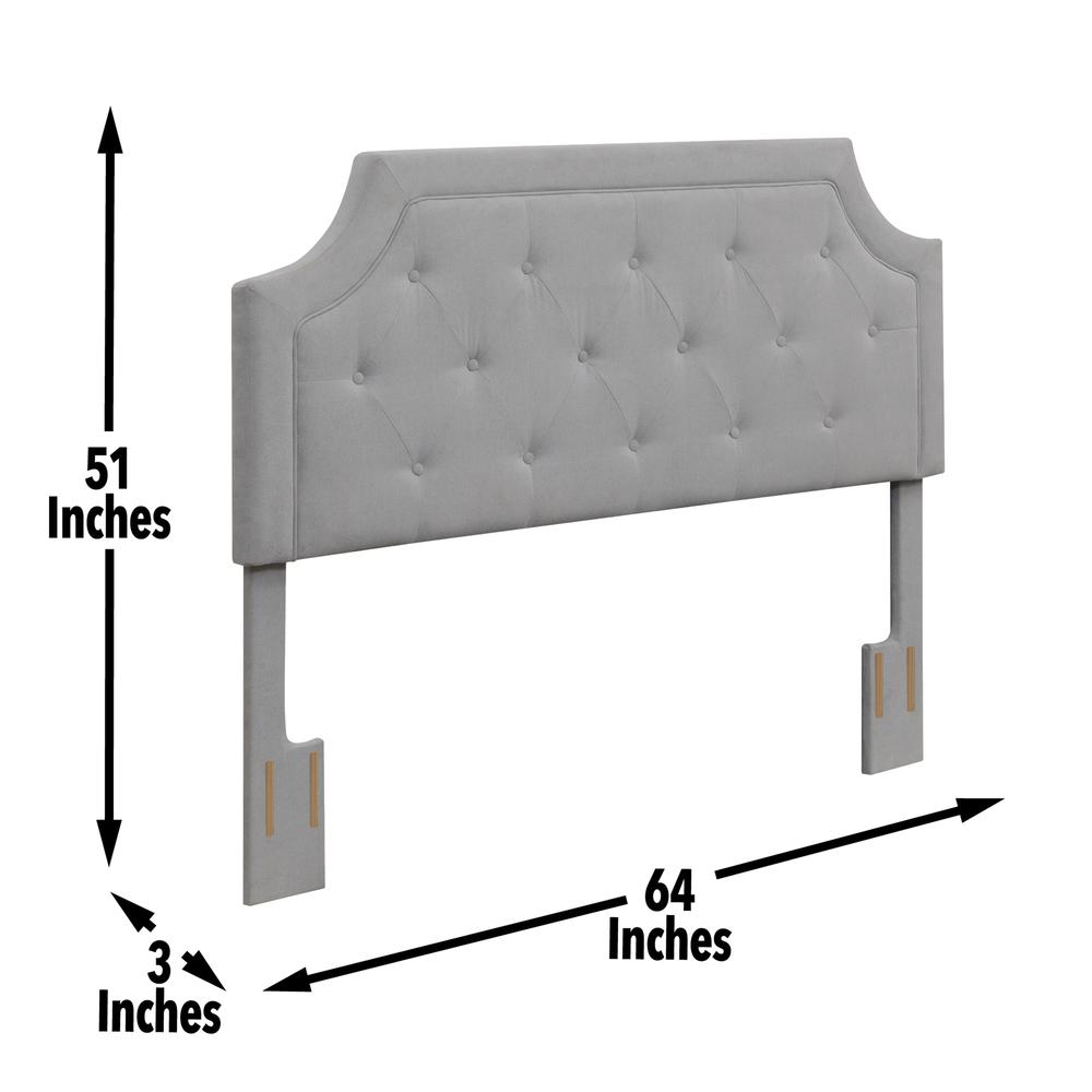Alta Full/Queen Headboard, Grey. Picture 8