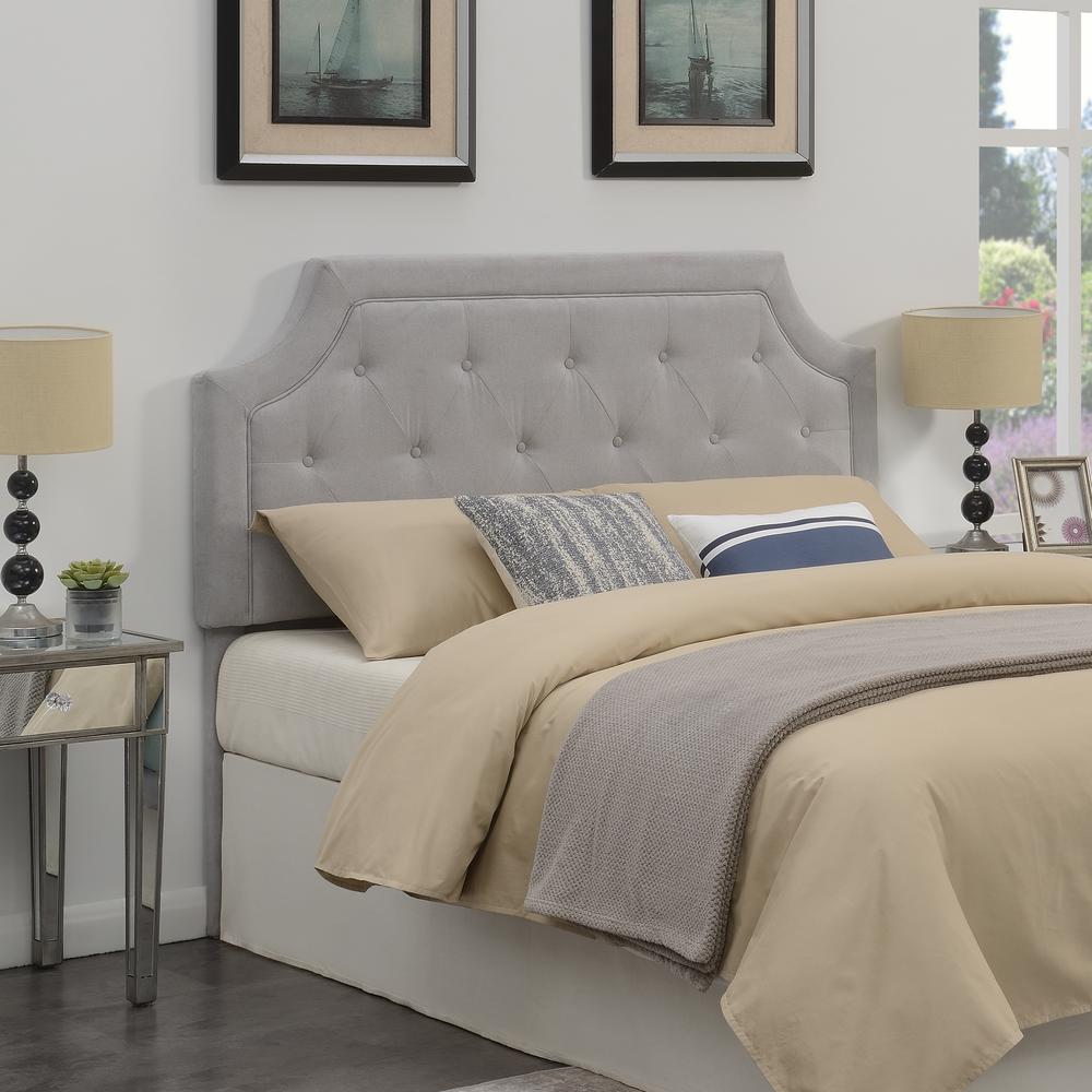 Alta Full/Queen Headboard, Grey. Picture 1
