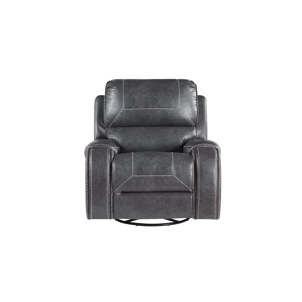 Keily Gray Manual Recliner. Picture 3