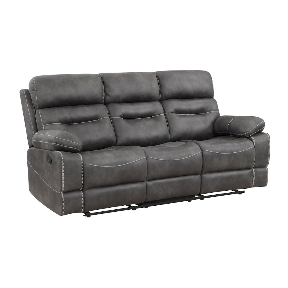 Rudger Gray Manual Sofa. Picture 1