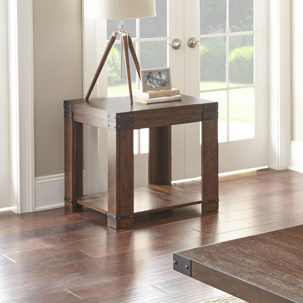 Arusha End Table - Medium Cherry Finish. Picture 2