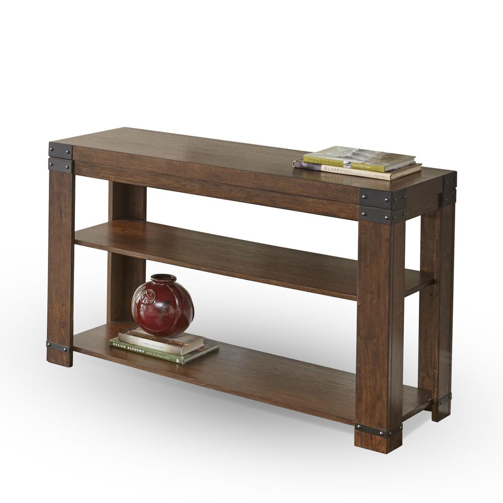 Sofa Table, Medium cherry finish. Picture 4