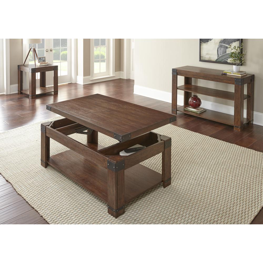 Sofa Table, Medium cherry finish. Picture 5