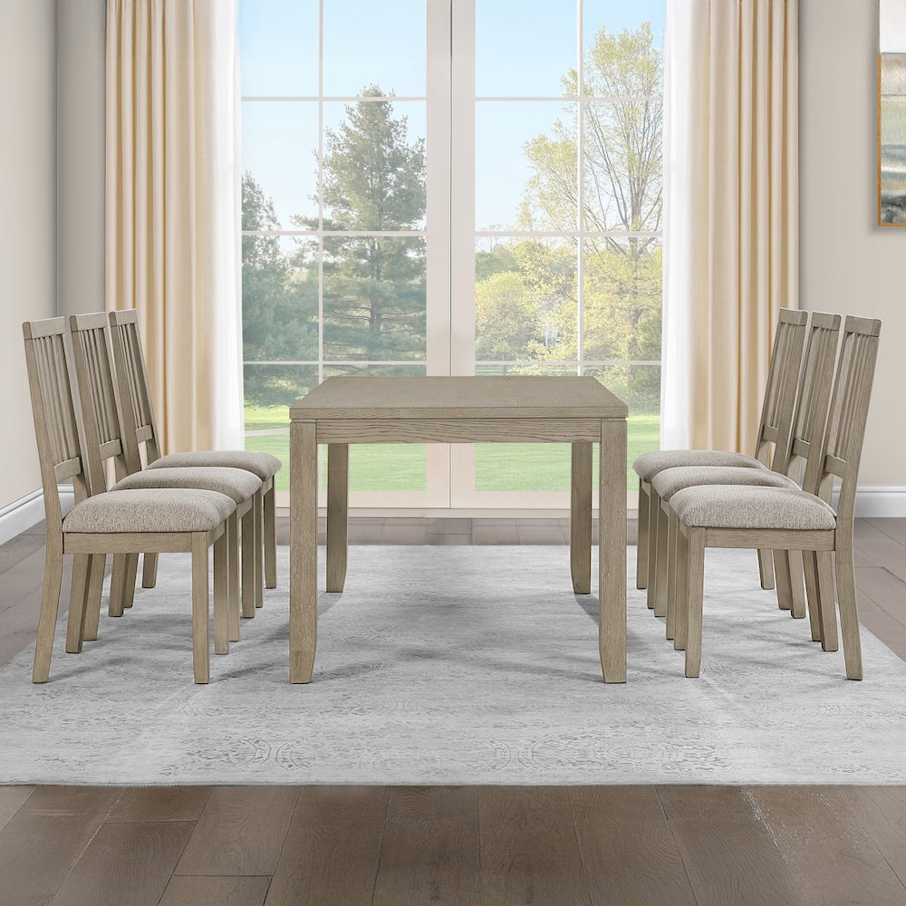 Yorktown Sand 7PC Dining Set. Picture 7
