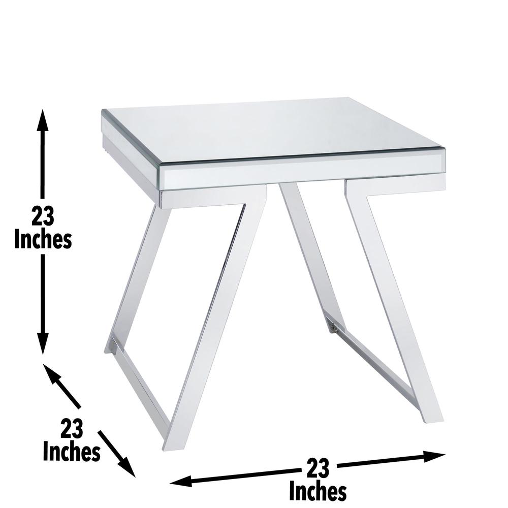 Alfresco Mirrored Top Square End Table. Picture 8