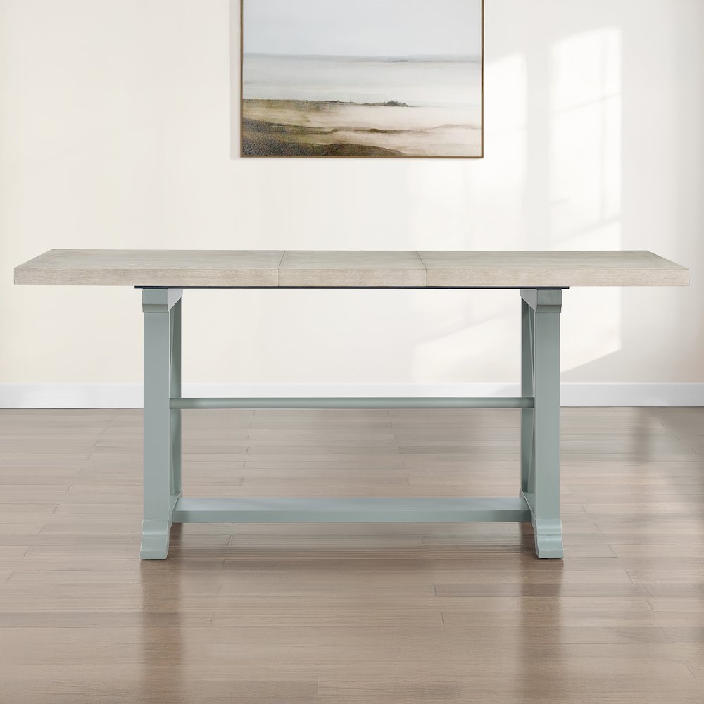 Darcy Green Counter Table. Picture 5