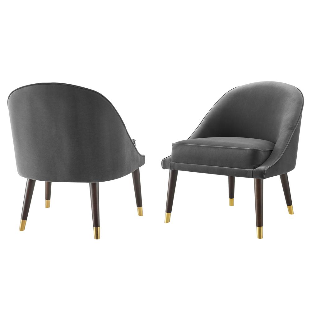 Avalon Velvet Accent Chair. Picture 4