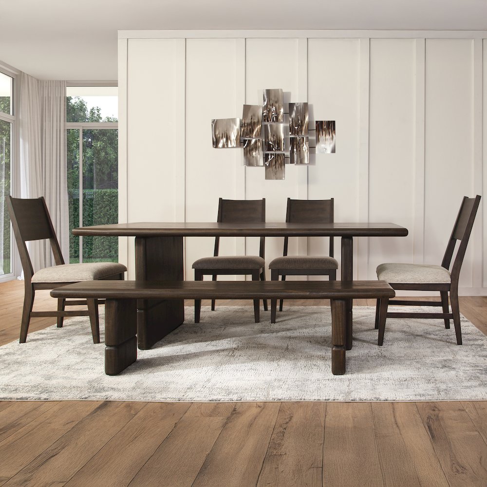 Norvell 6pcs Dining Set (T+4S+1BN). Picture 6