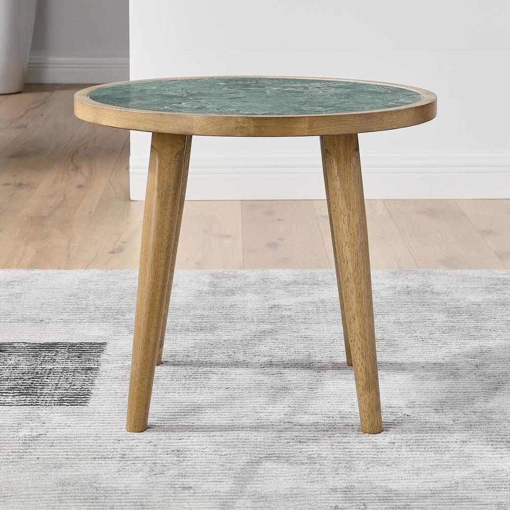 Novato End Table w Sintered Stone. Picture 2