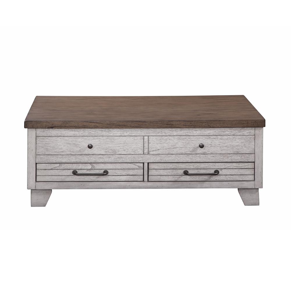 Bear Creek Lift Top Cocktail Table - Ivory. Picture 7
