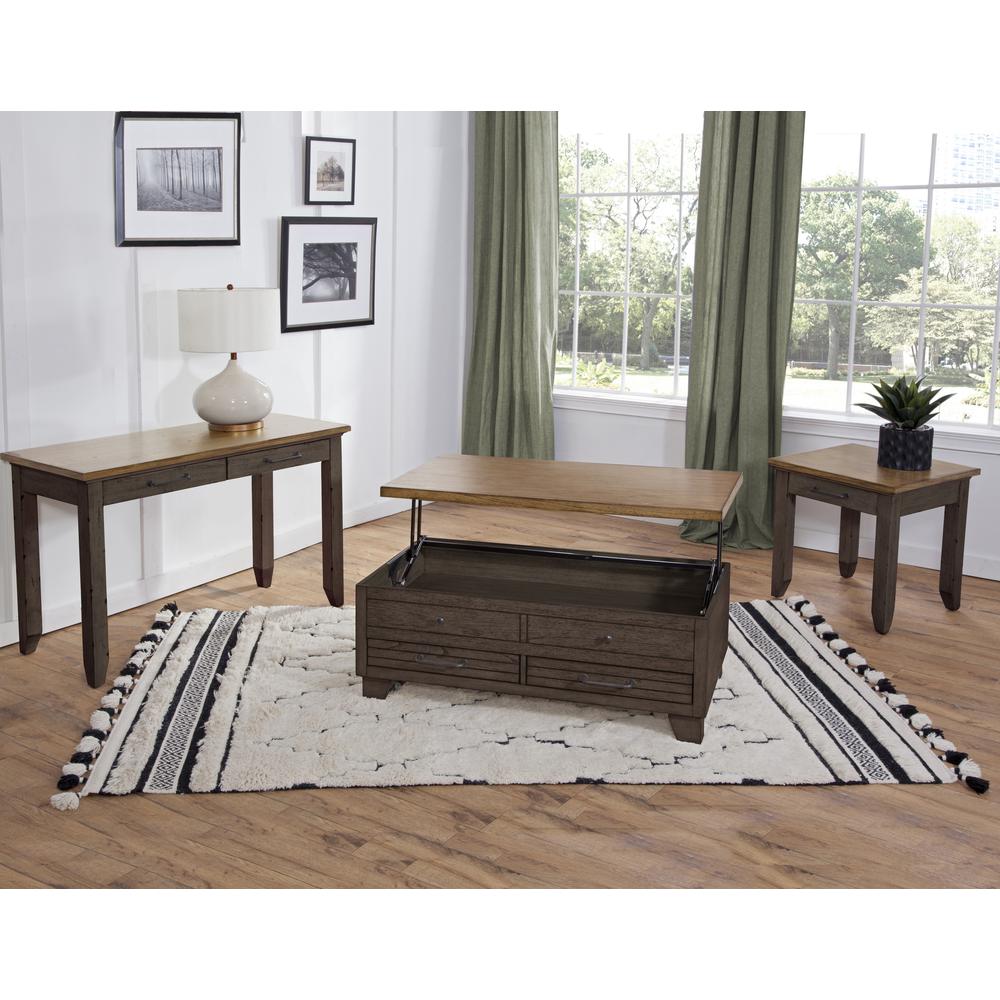 Bear Creek Sofa Table Brown. Picture 2