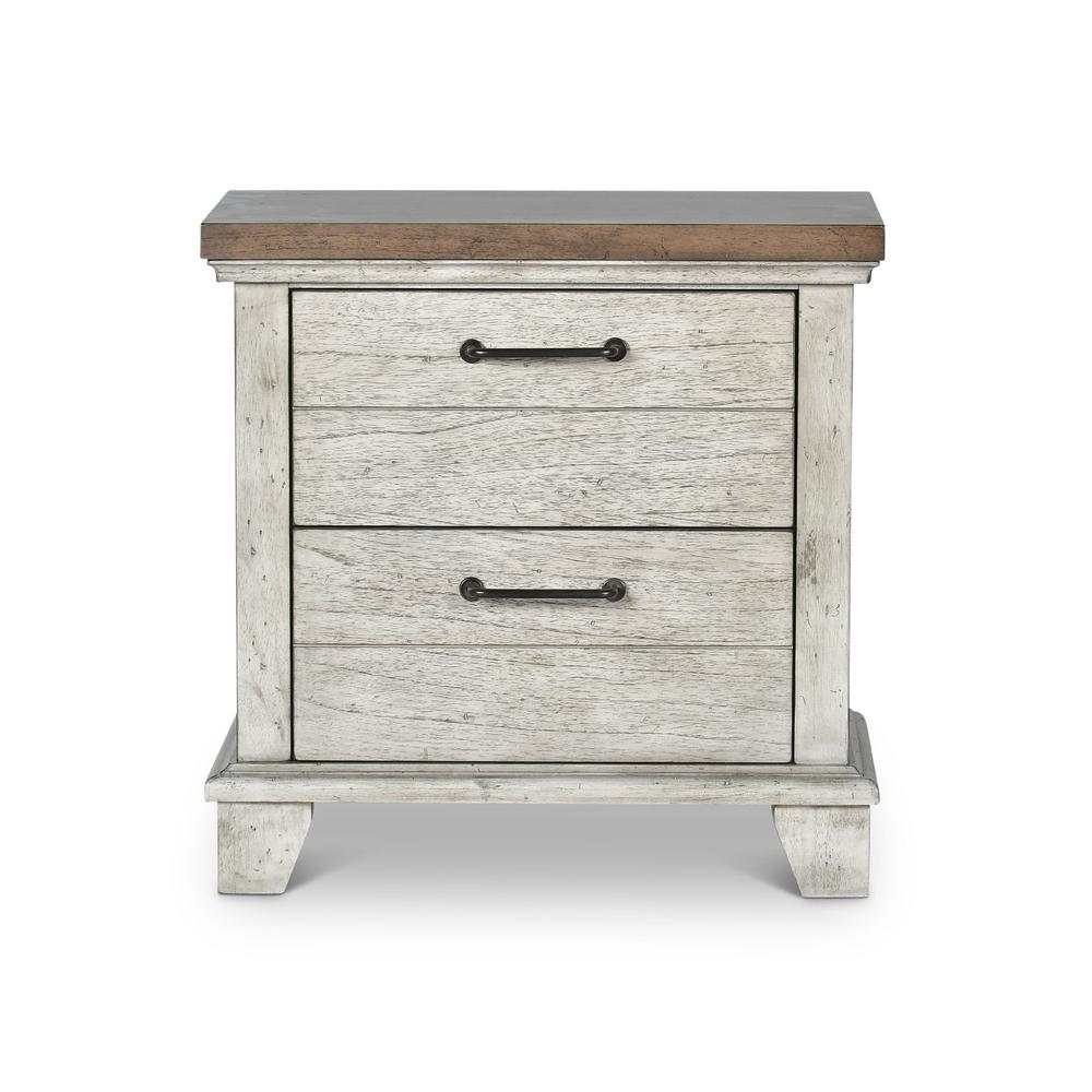 Bear Creek Two Drawer Nightstand. Picture 1