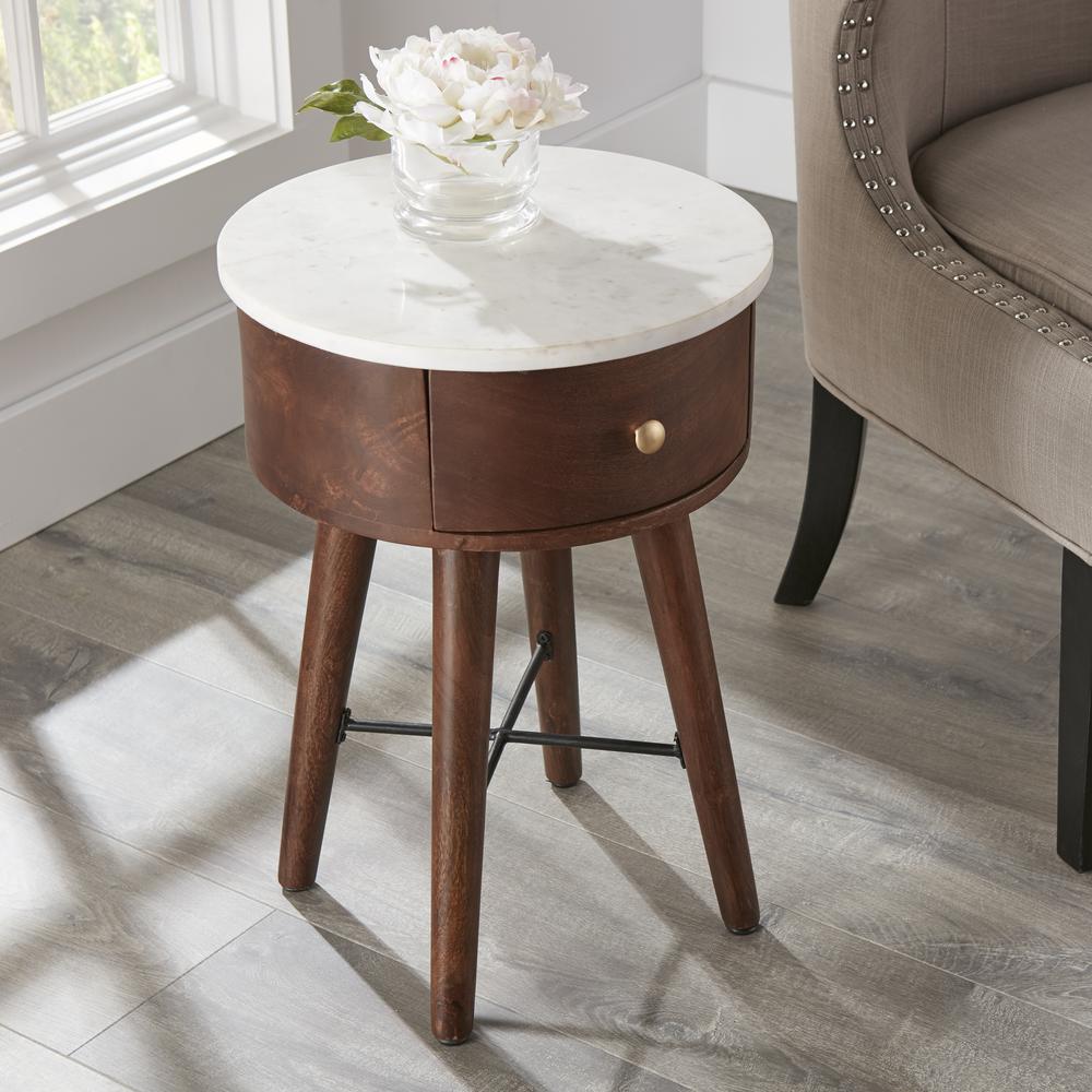 Bangalore Round End Table. Picture 1