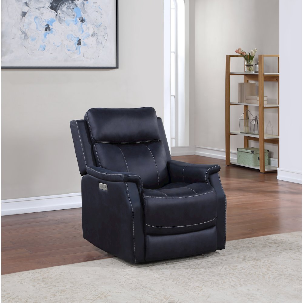 Valencia 3 Piece Dual Power Reclining Set - Ocean. Picture 7