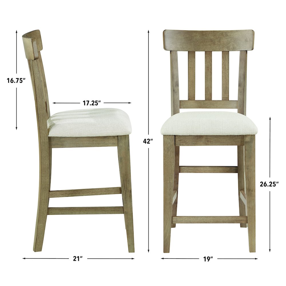Napa 5-Piece Counter Dining Set, Sand. Picture 12