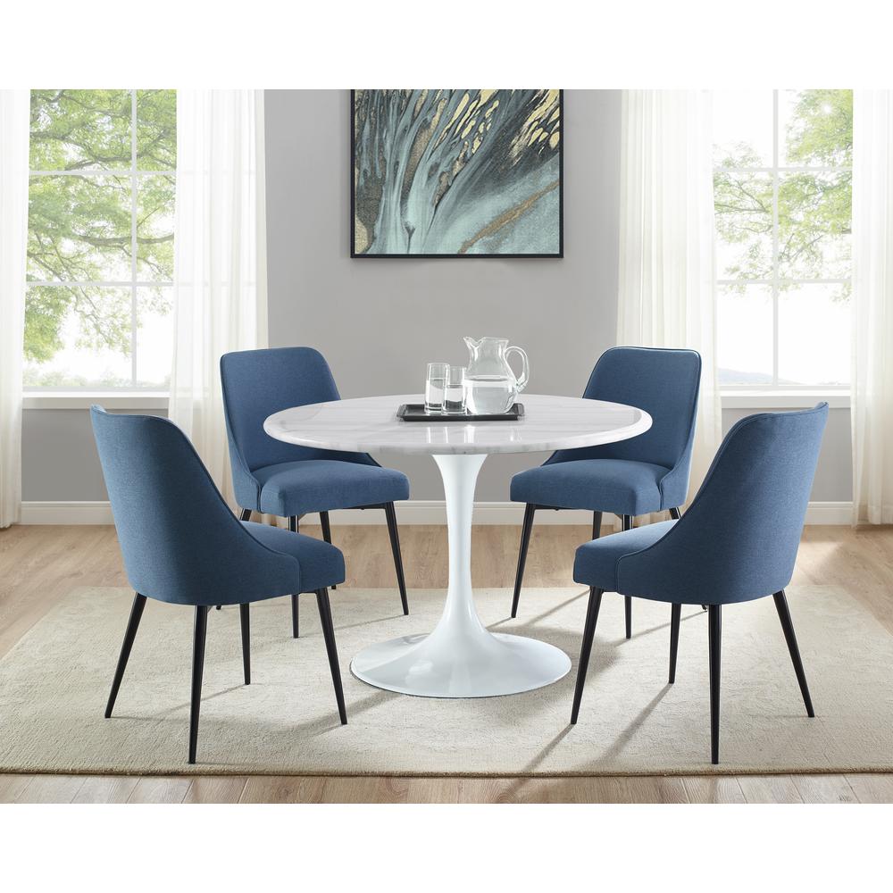 Colfax Side Chair Blue - set of 2. Picture 3