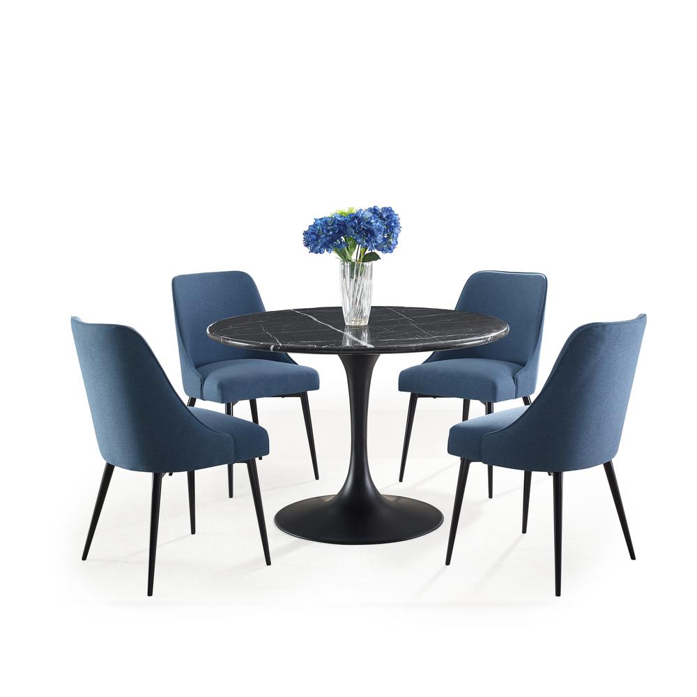 Colfax Side Chair Blue - set of 2. Picture 7