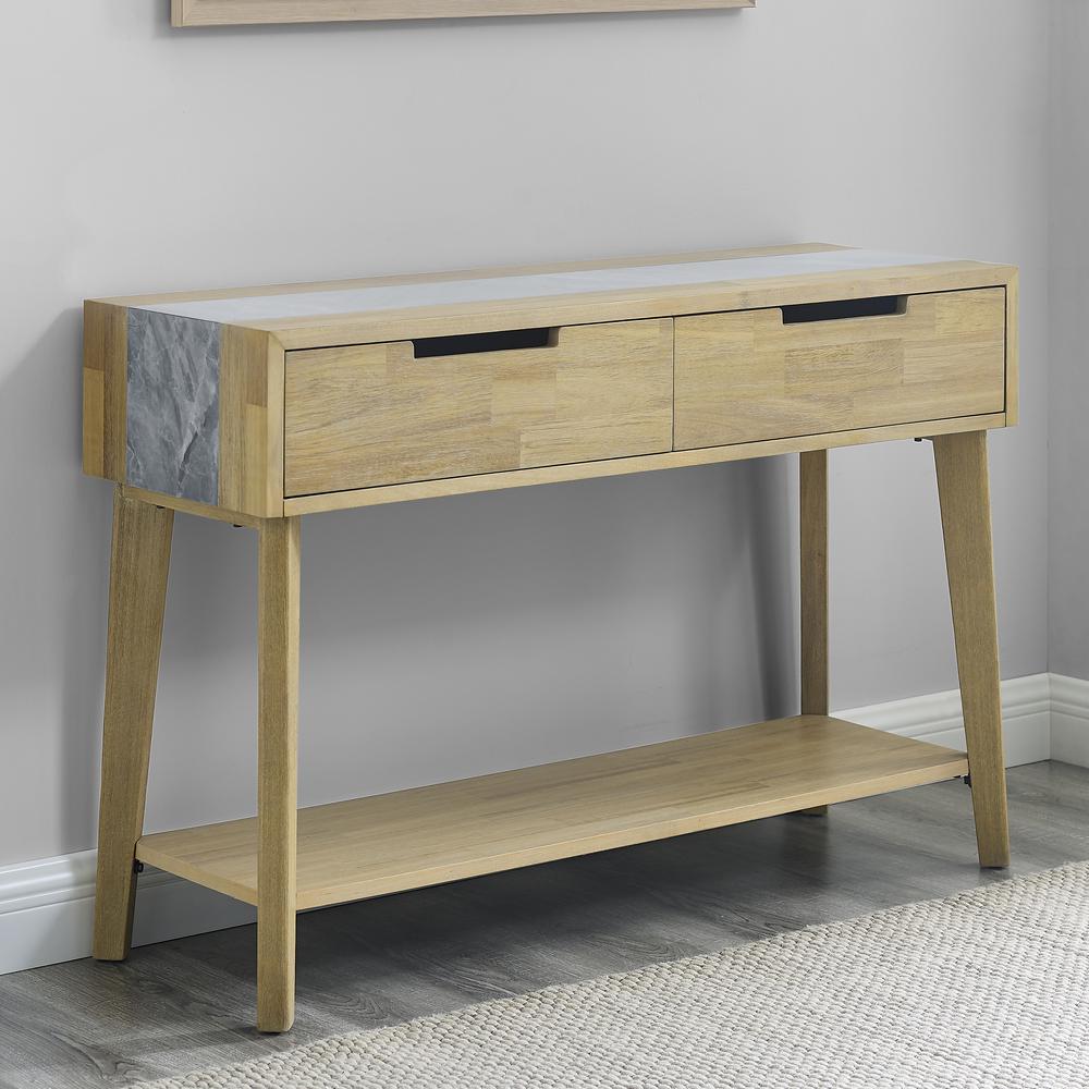 Calgary Gray Sintered Stone Sofa Table. Picture 2