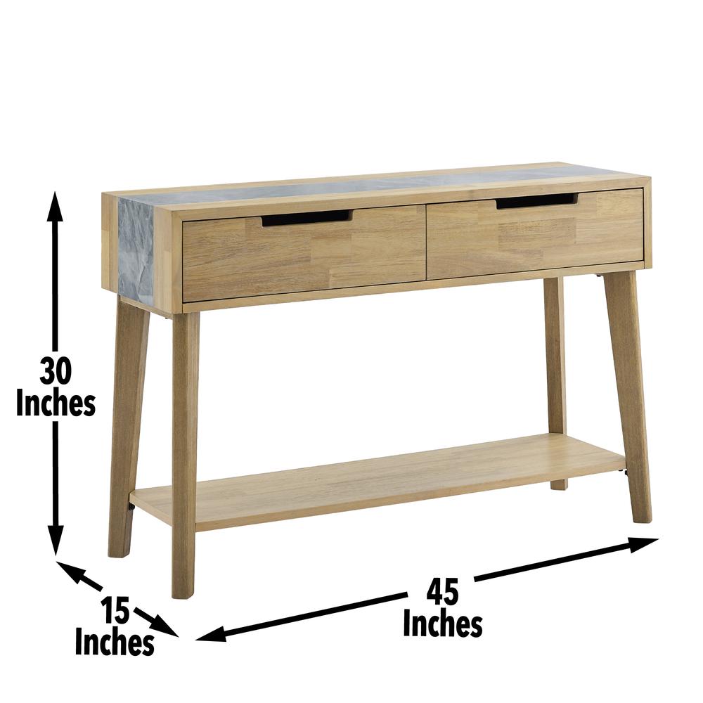 Calgary Gray Sintered Stone Sofa Table. Picture 3
