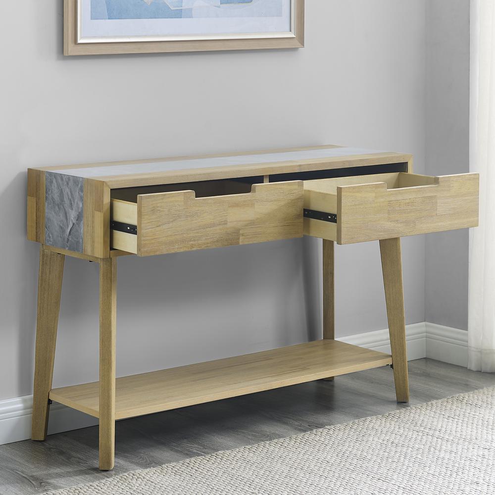 Calgary Gray Sintered Stone Sofa Table. Picture 5
