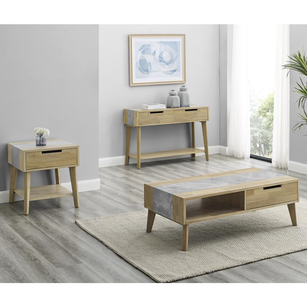 Calgary Gray Sintered Stone Sofa Table. Picture 10