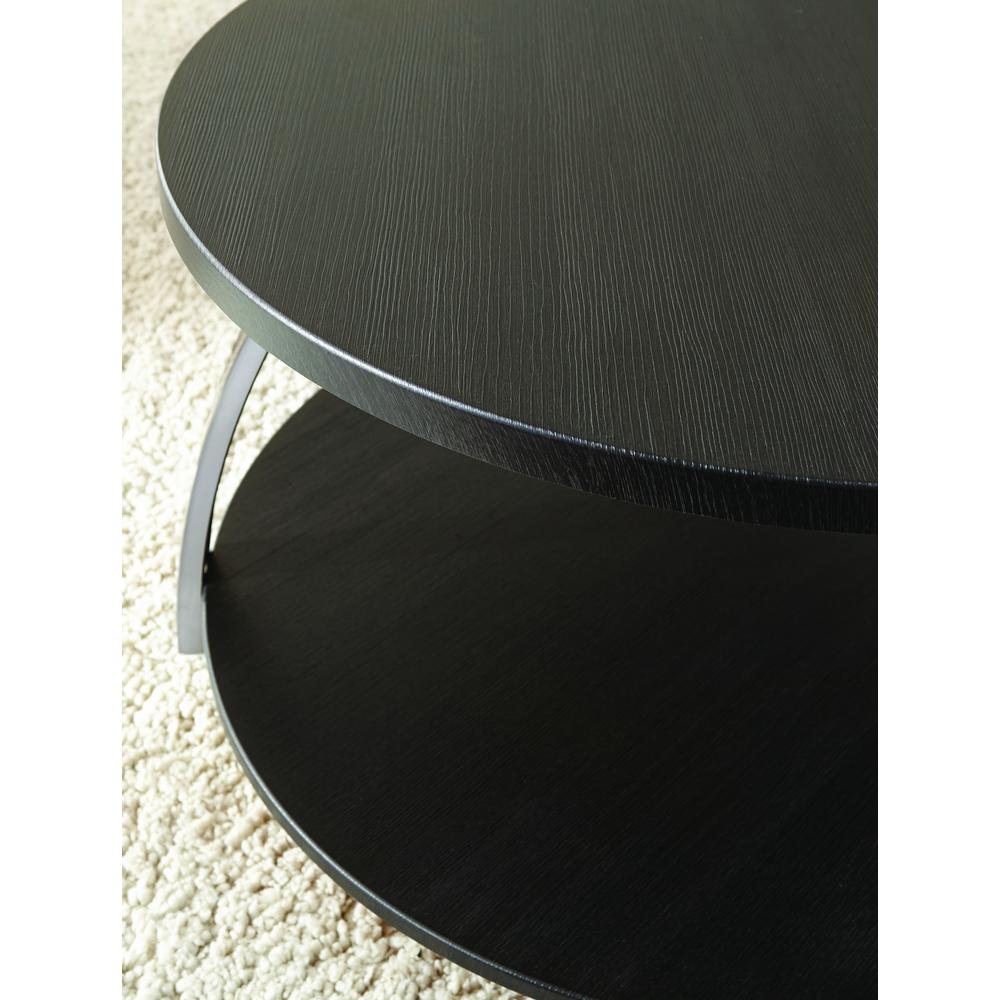 End Table, Espresso, Nickel. Picture 4