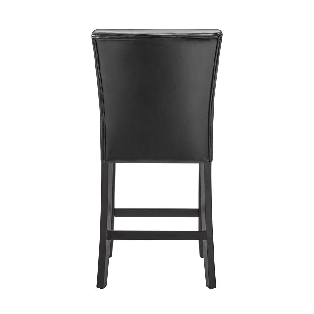 Counter Chair - set of 2, Ebony finish/Black seat. Picture 4